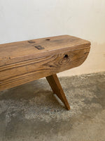Antique Pine Bench from France c. 1900