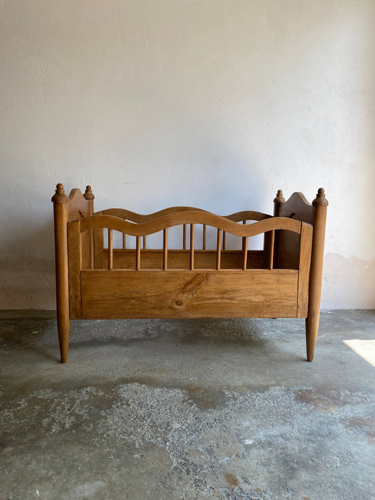 Antique Pine European Bassinet