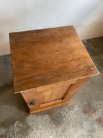 Antique English Pine Bedside Cupboard c. 1900