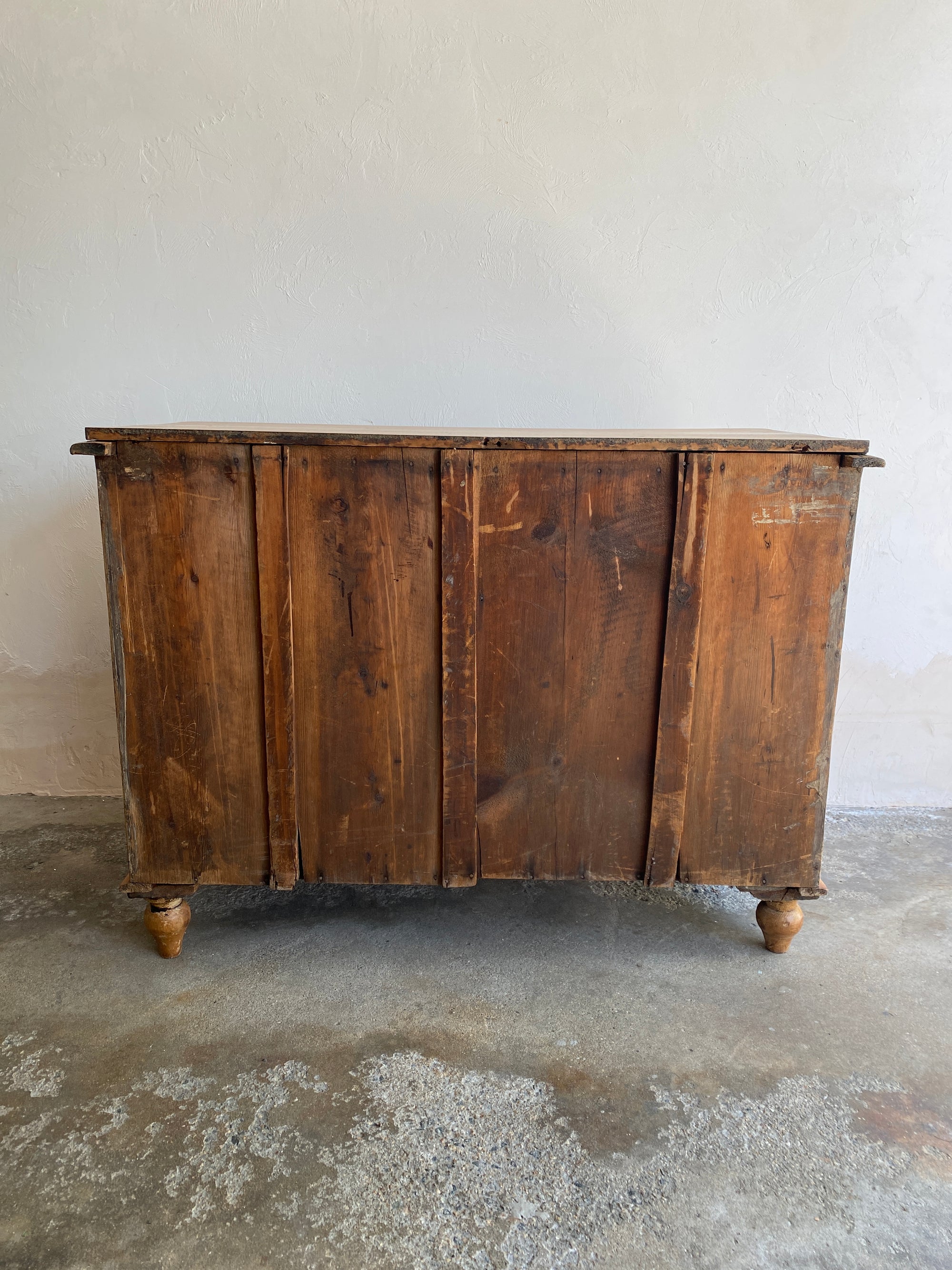 Antique Pine English Chest of Drawers Circa 1880