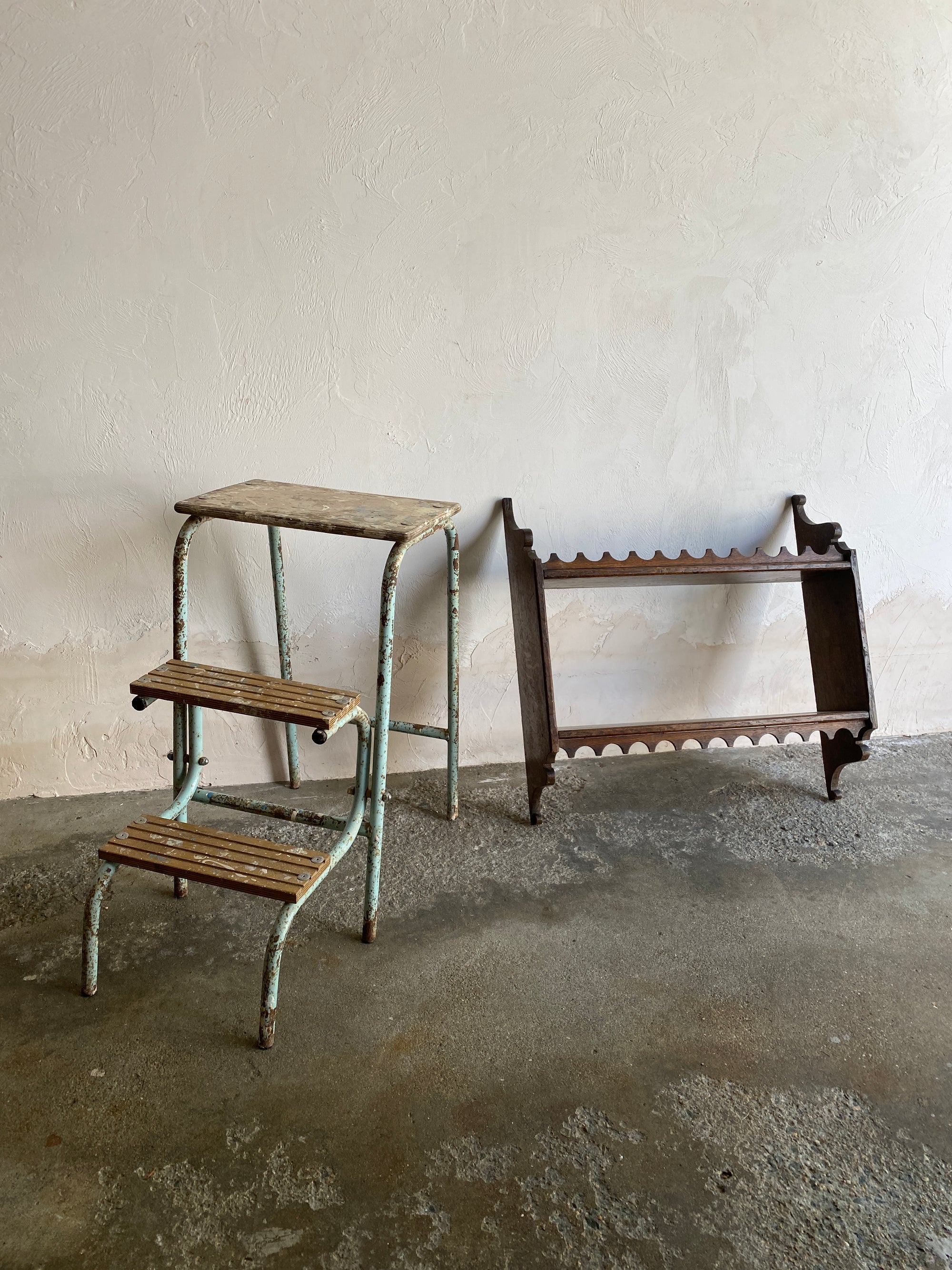 Antique Metamorphic Step Stool Circa 1920