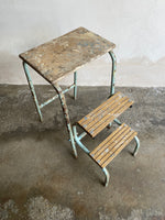 Antique Metamorphic Step Stool Circa 1920