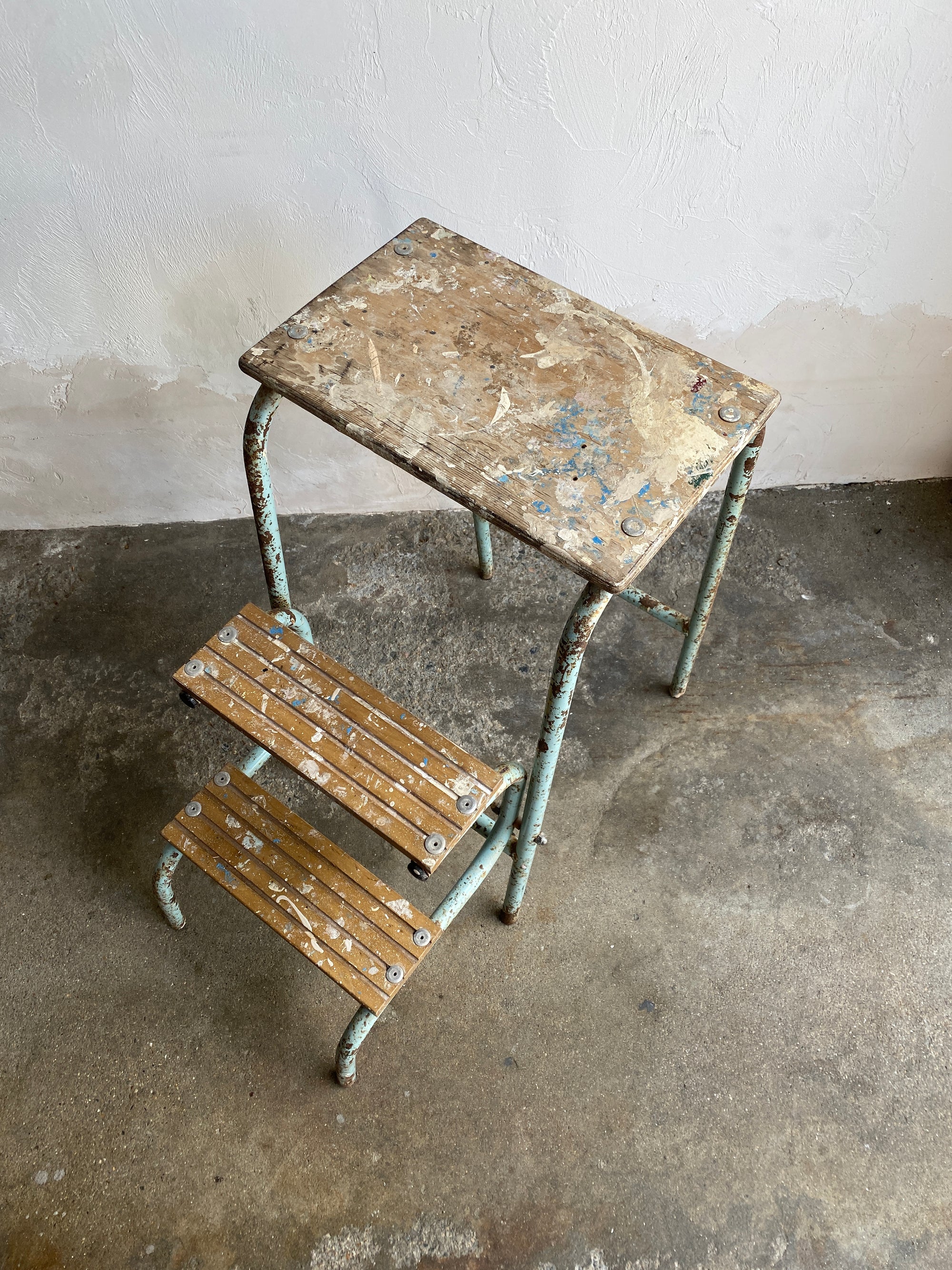 Antique Metamorphic Step Stool Circa 1920