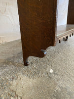 Antique Oak Scalloped Wall Shelf