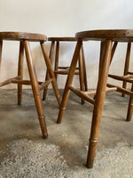 A Set of Four English Potter's Stools, c. 1910