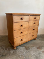 Antique Pine English Chest of Drawers c. 1880