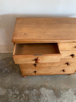 Antique Pine English Chest of Drawers c. 1880
