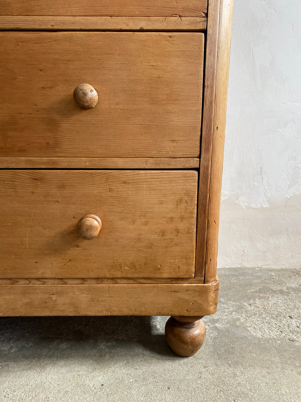 Antique Pine English Chest of Drawers c. 1880