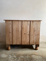 Antique Pine English Chest of Drawers c. 1880