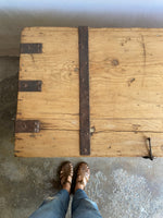 Large Antique English Shipping Cupboard with Iron Hardware c.1870