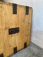 Large Antique English Shipping Cupboard with Iron Hardware c.1870