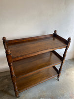 Victorian Oak English Buffet Cart on Castors