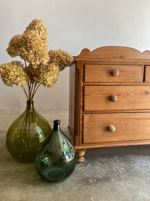 Antique French Deep Green Demijohn