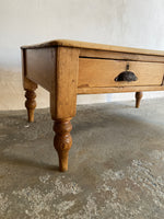Antique Pine English Coffee Table c. 1880