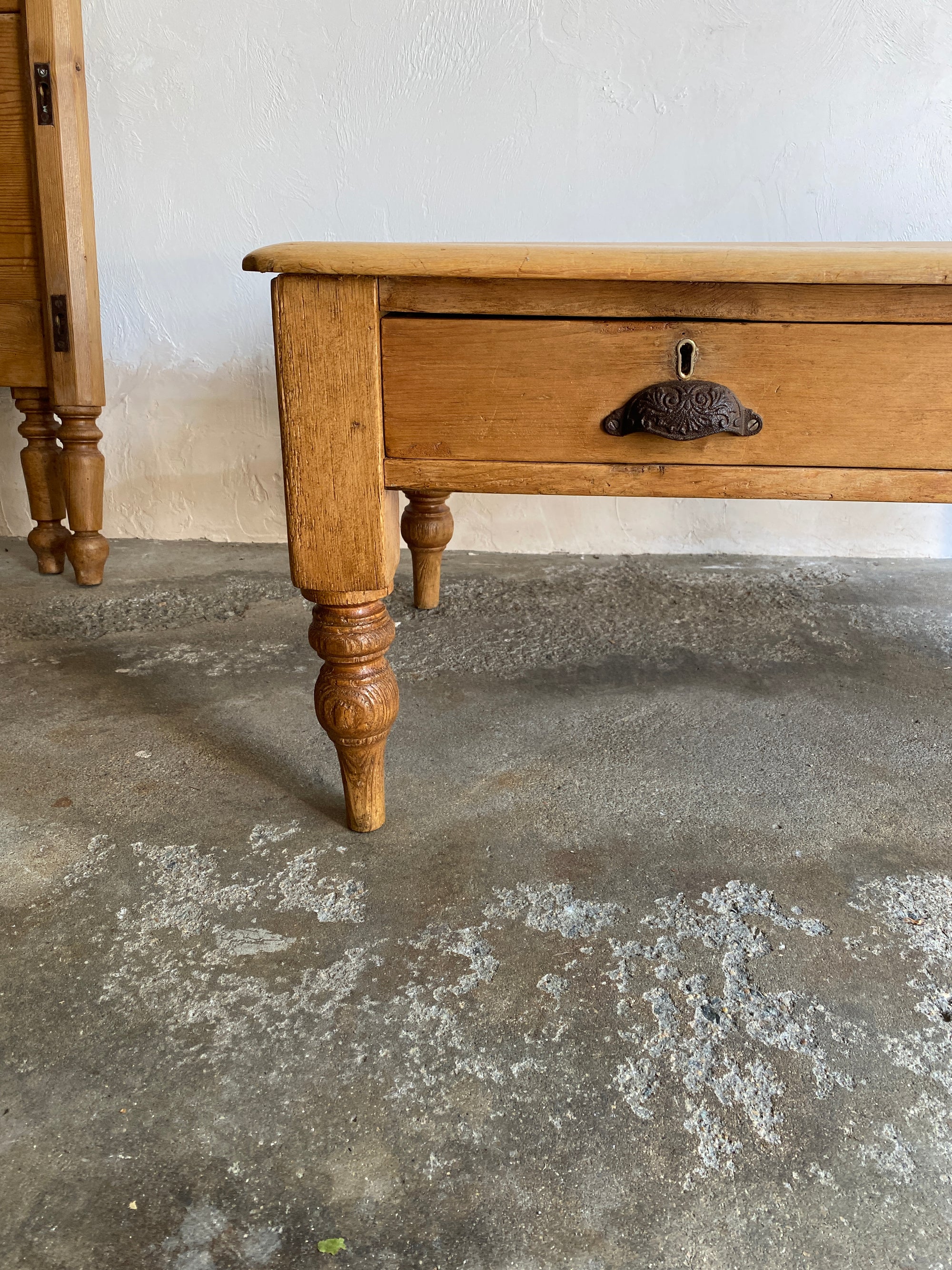 Antique Pine English Coffee Table c. 1880