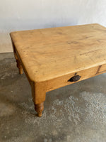 Antique Pine English Coffee Table c. 1880