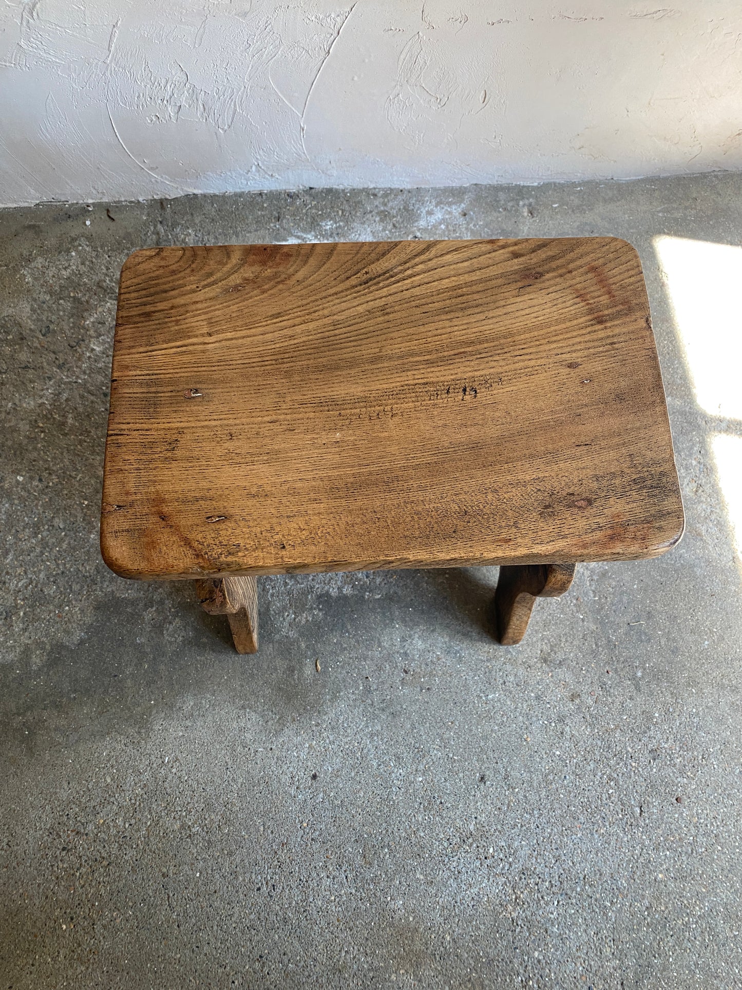 Antique Oak English Footstool c. 1900