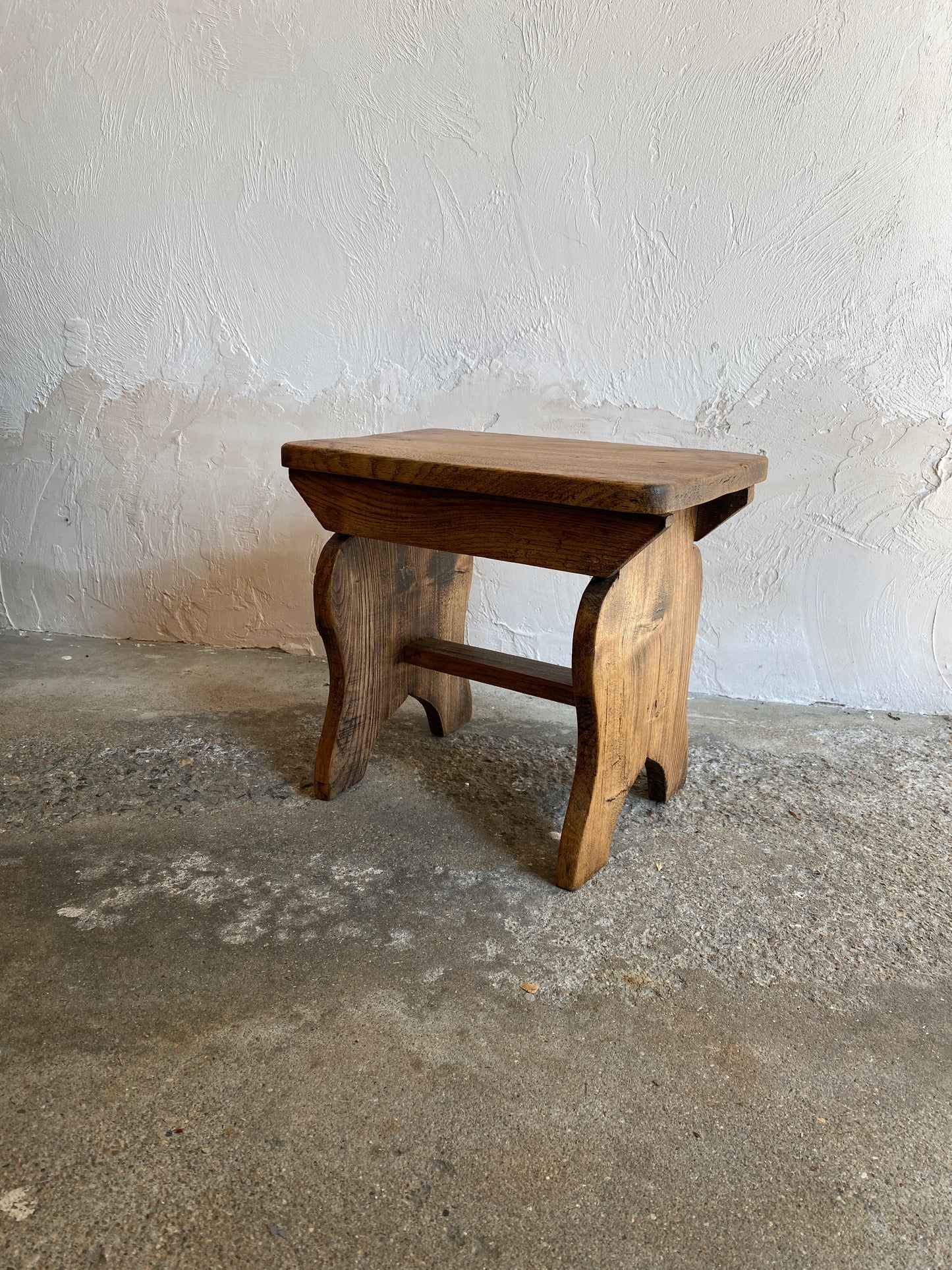 Antique Oak English Footstool c. 1900