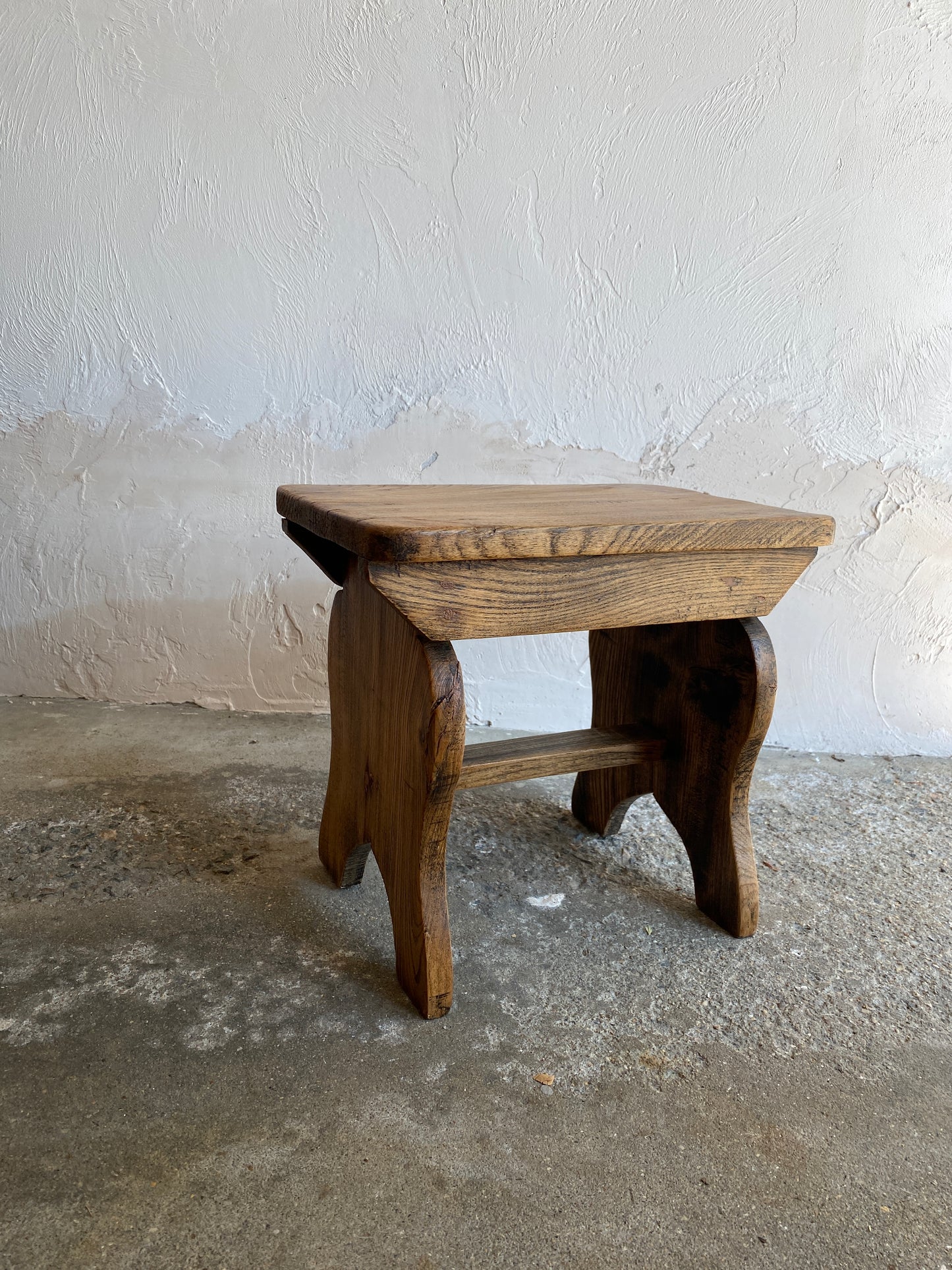 Antique Oak English Footstool c. 1900