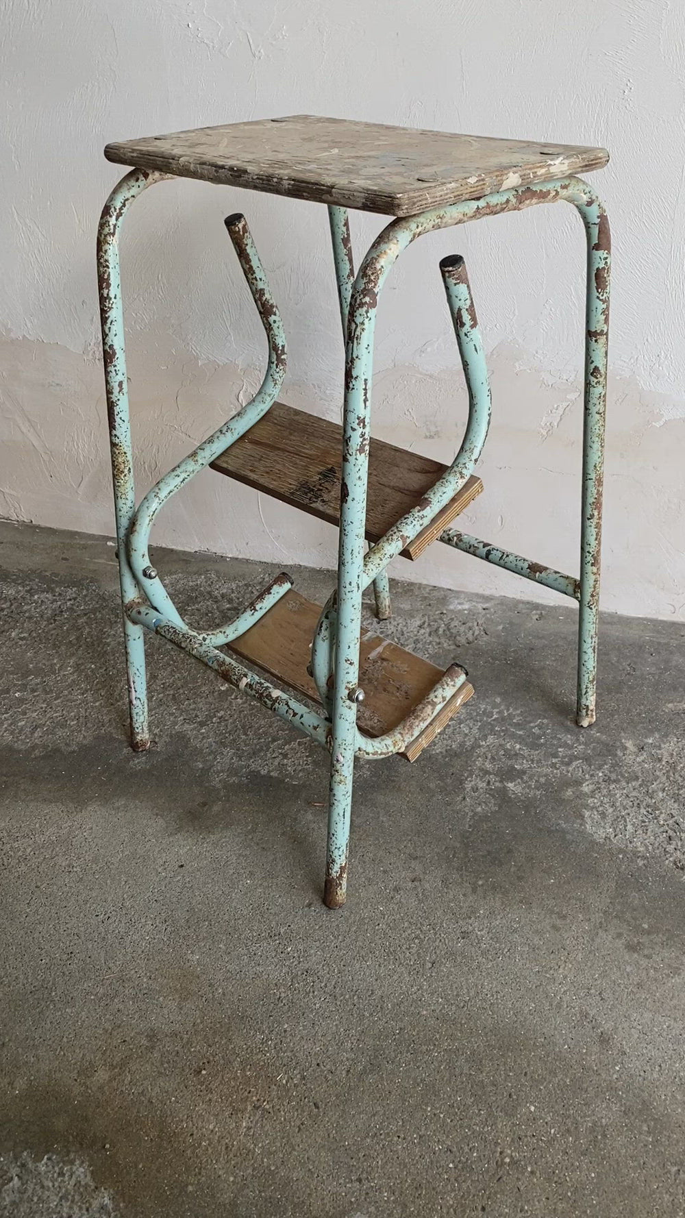 Antique Metamorphic Step Stool Circa 1920
