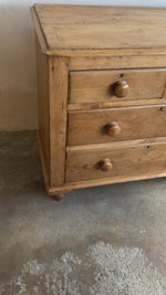 Antique English Pine Chest of Drawers c. 1880