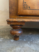 Antique Victorian Chest of Drawers with Original Painted Lines
