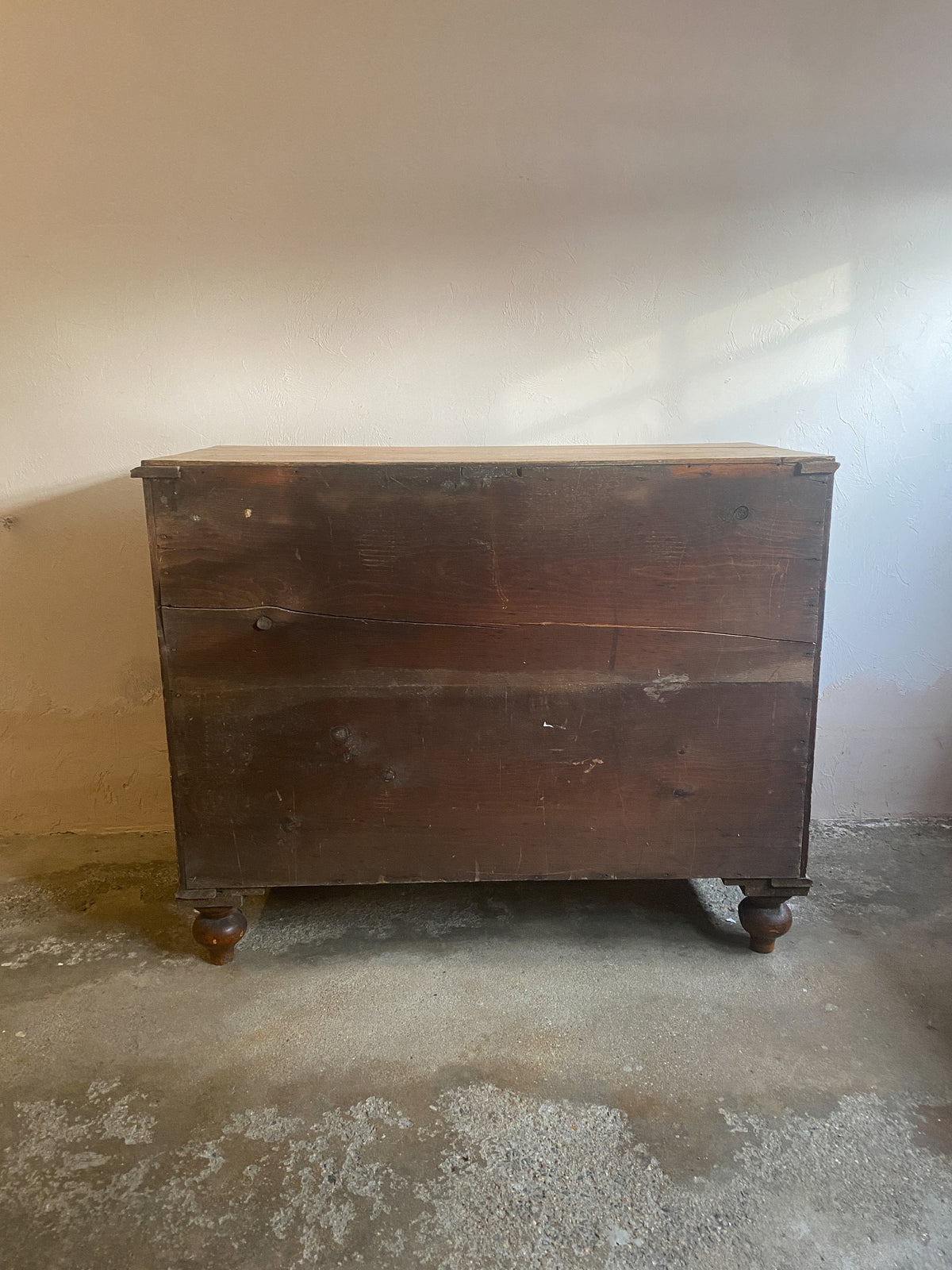 Antique Victorian Chest of Drawers with Original Painted Lines
