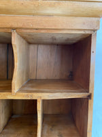 Large 19th Century Pine Pigeon Hole Shelving