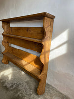 Large Antique Pine Wall Shelf