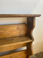 Large Antique Pine Wall Shelf