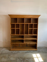 Large 19th Century Pine Pigeon Hole Shelving