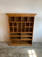 Large 19th Century Pine Pigeon Hole Shelving