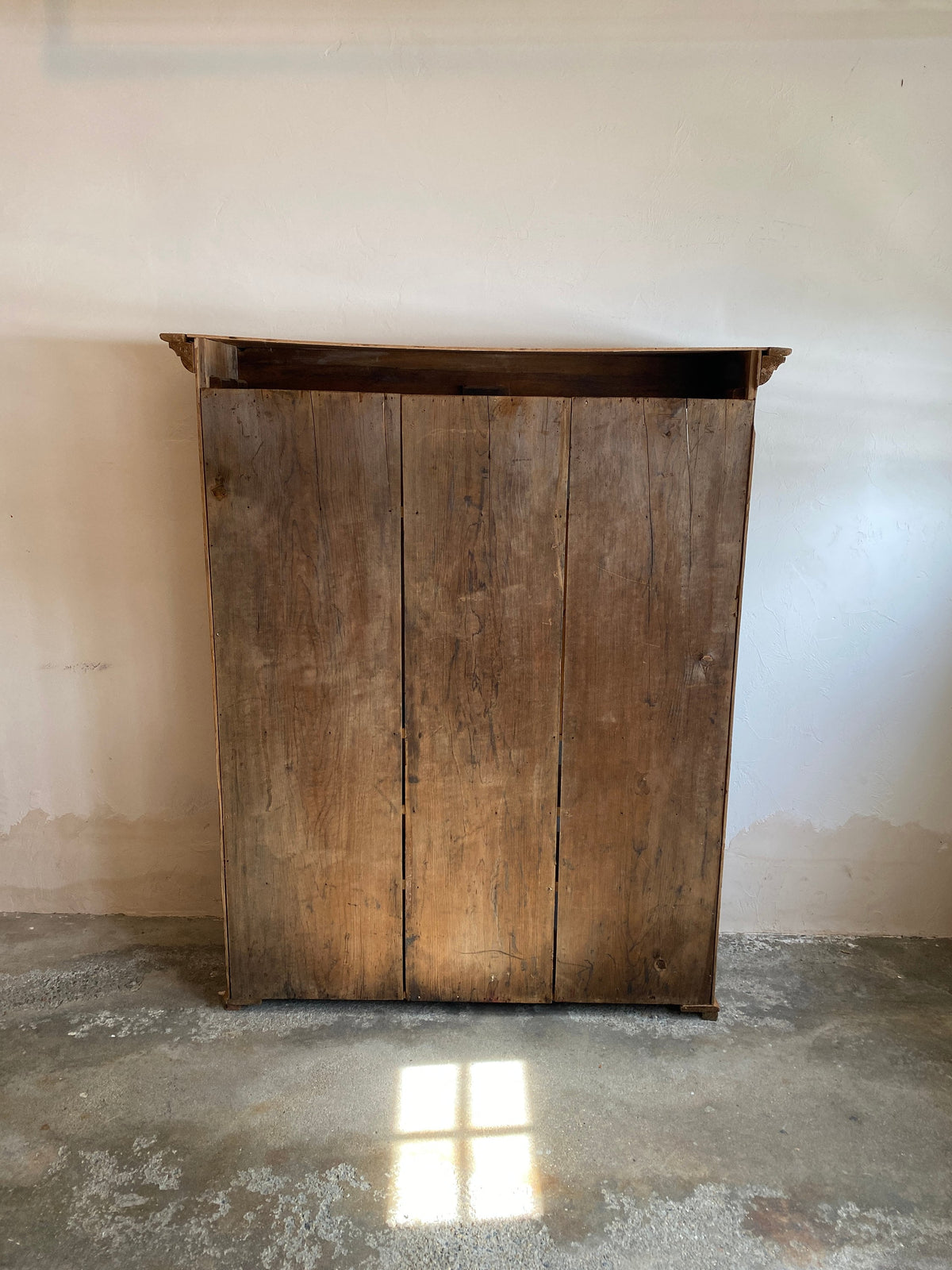 Large 19th Century Pine Pigeon Hole Shelving