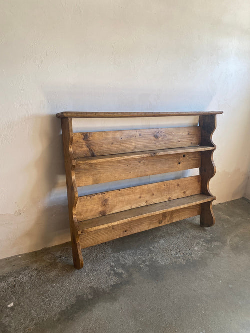 Large Antique Pine Wall Shelf